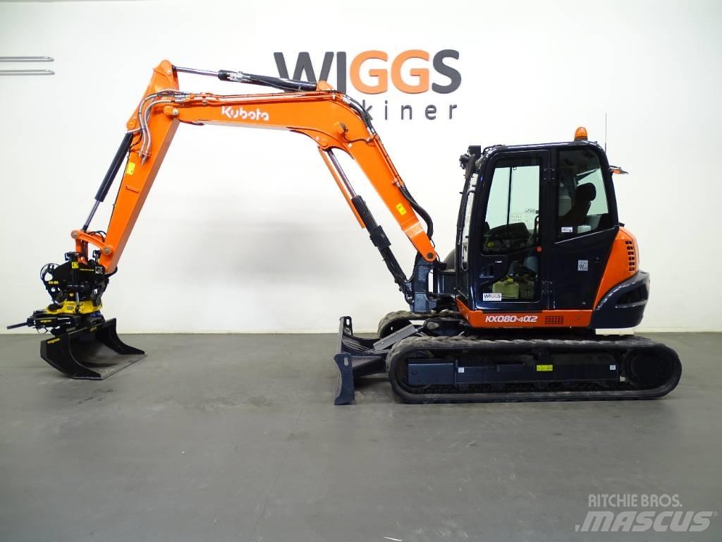 Kubota KX 080-4a Vidēja lieluma ekskavatori 7 t - 12 t