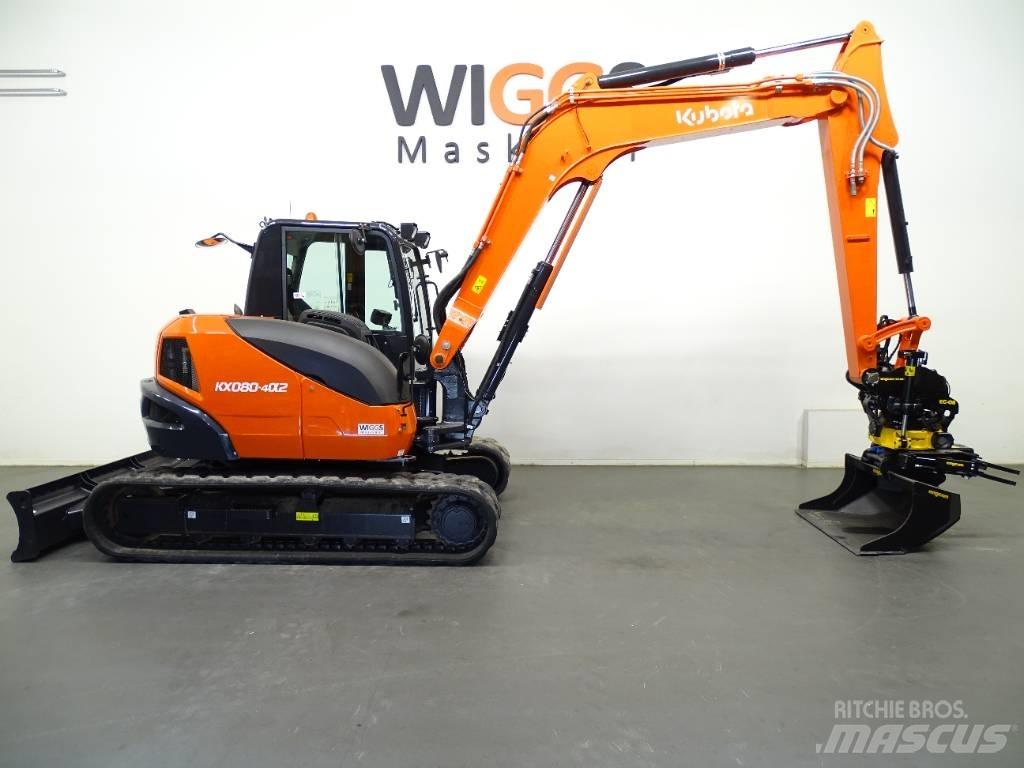 Kubota KX 080-4a Vidēja lieluma ekskavatori 7 t - 12 t