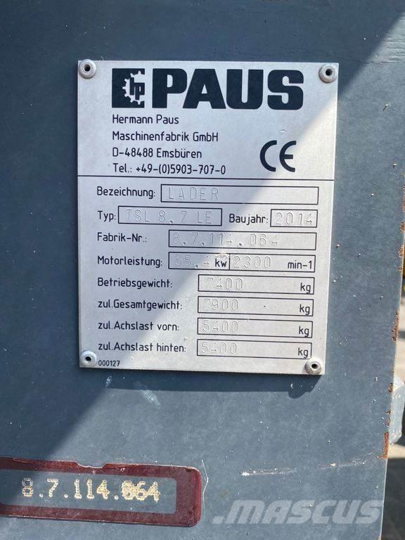 Paus TSL8.7 Iekrāvēji uz riteņiem