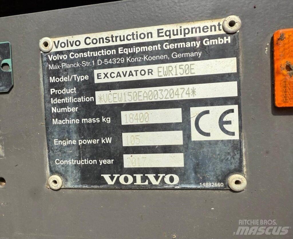 Volvo EWR150E Ekskavatori uz riteņiem