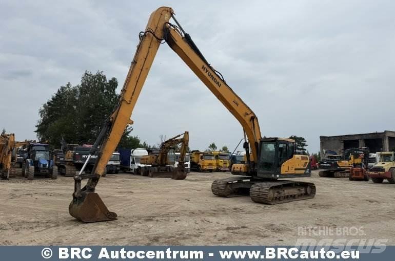 Hyundai HX220LR Kāpurķēžu ekskavatori