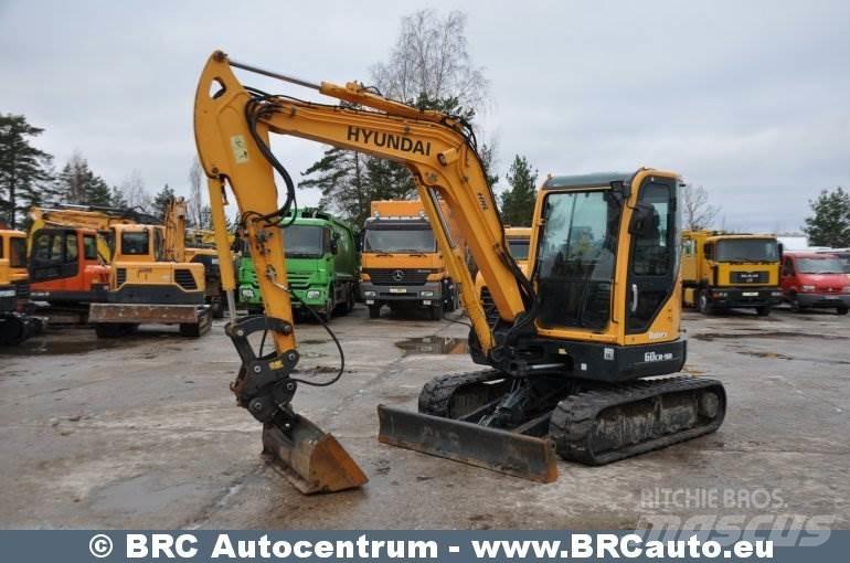 Hyundai R60CR-9A Kāpurķēžu ekskavatori