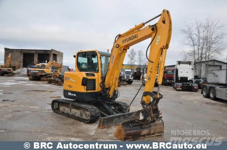 Hyundai R60CR-9A Kāpurķēžu ekskavatori