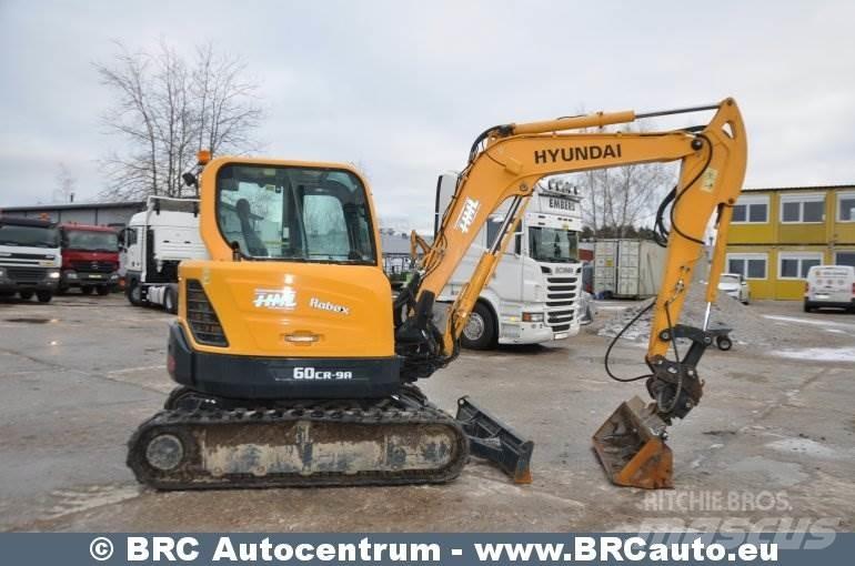 Hyundai R60CR-9A Kāpurķēžu ekskavatori