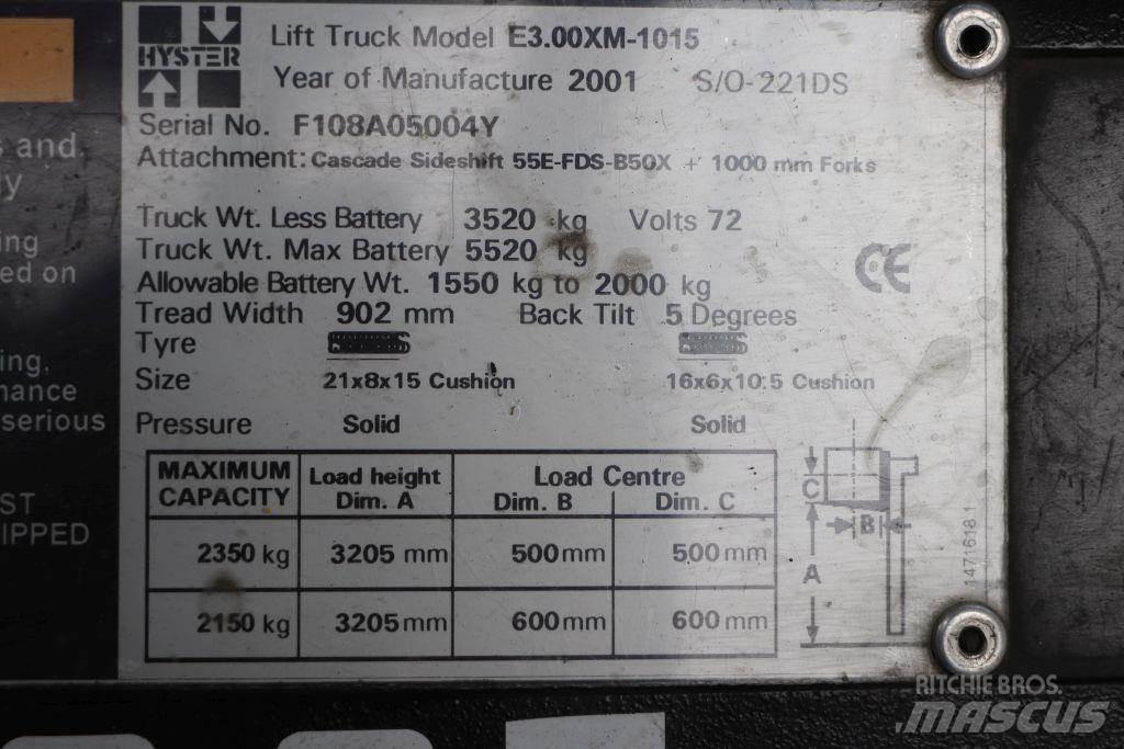 Hyster E3.00XM Elektriskie iekrāvēji
