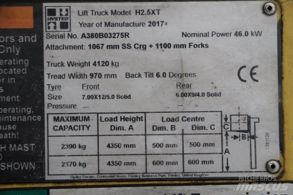 Hyster H2.5XT LPG tehnika