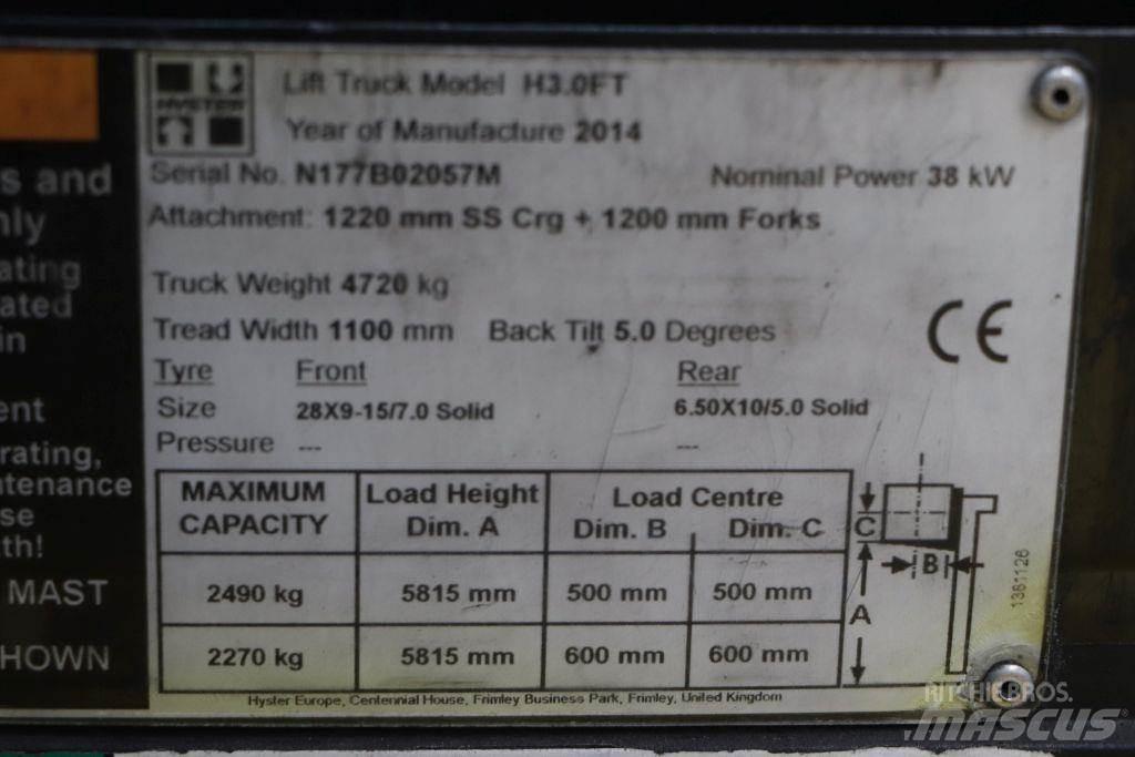 Hyster H3.0FT LPG tehnika