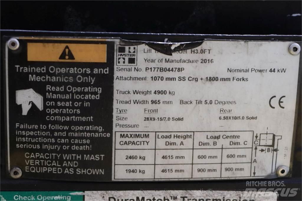 Hyster H3.0FT LPG tehnika