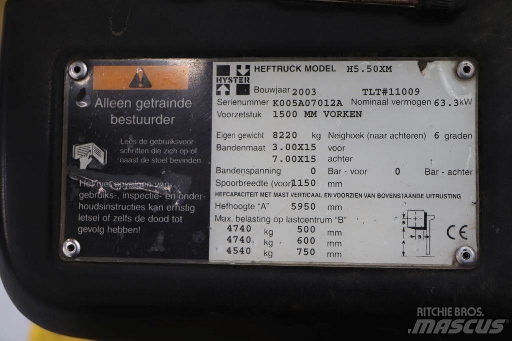 Hyster H5.50XM LPG tehnika