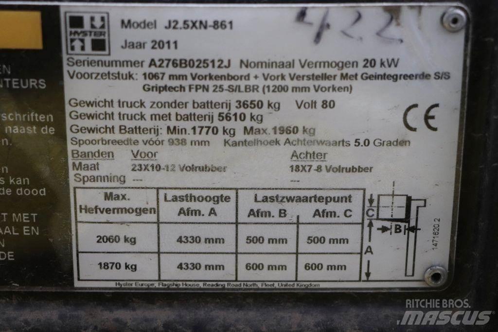 Hyster J2.5XN Elektriskie iekrāvēji