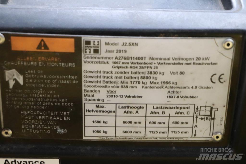 Hyster J2.5XN Elektriskie iekrāvēji