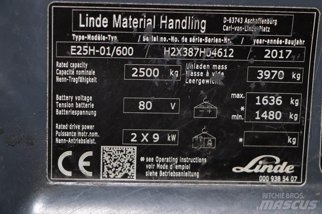 Linde E25H-01/600 Elektriskie iekrāvēji