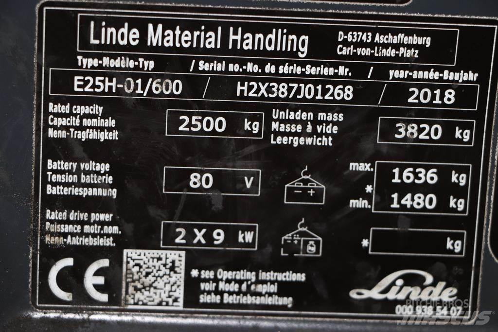 Linde E25H-01/600 Elektriskie iekrāvēji