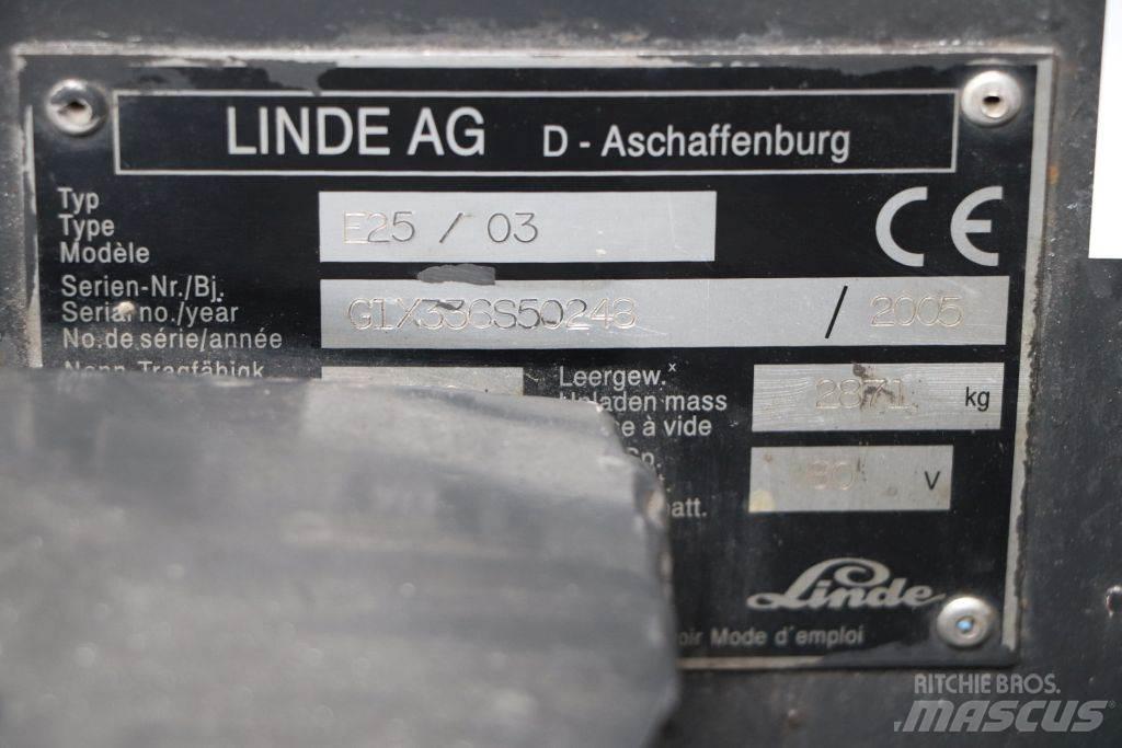 Linde E25S/03 Elektriskie iekrāvēji