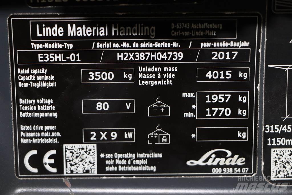 Linde E35HL-01 Elektriskie iekrāvēji