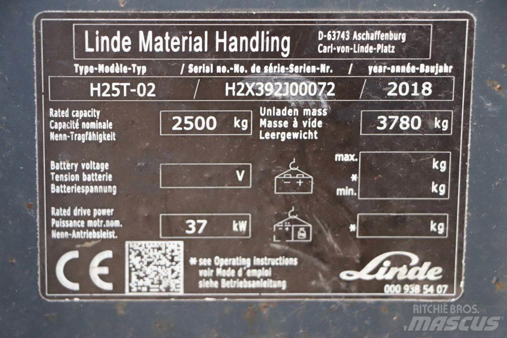 Linde H25T-02 LPG tehnika