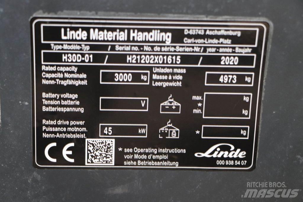 Linde H30D-01 Tehnika ar dīzeļa dzinēju