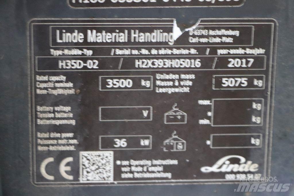 Linde H35D-02 Tehnika ar dīzeļa dzinēju
