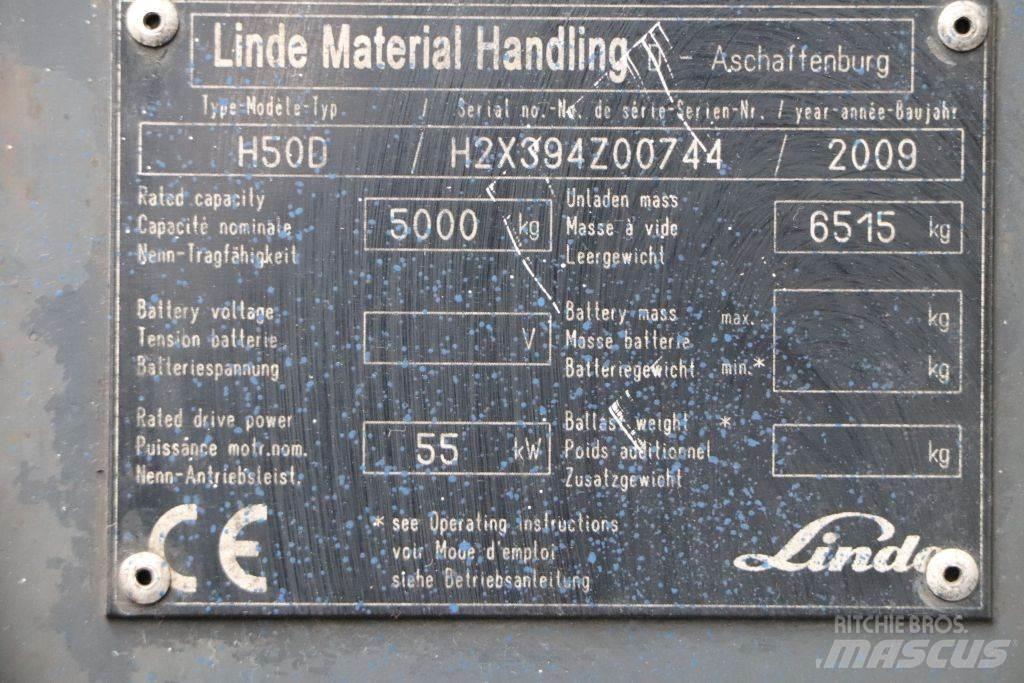 Linde H50D Tehnika ar dīzeļa dzinēju