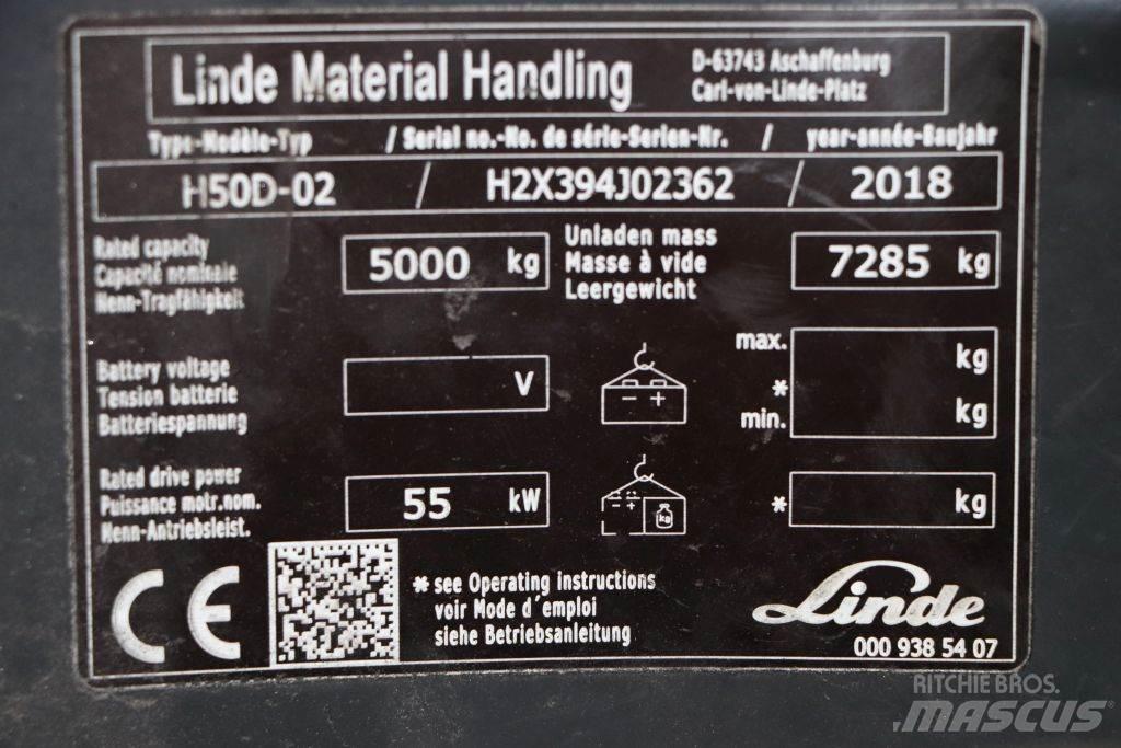 Linde H50D-02 Tehnika ar dīzeļa dzinēju