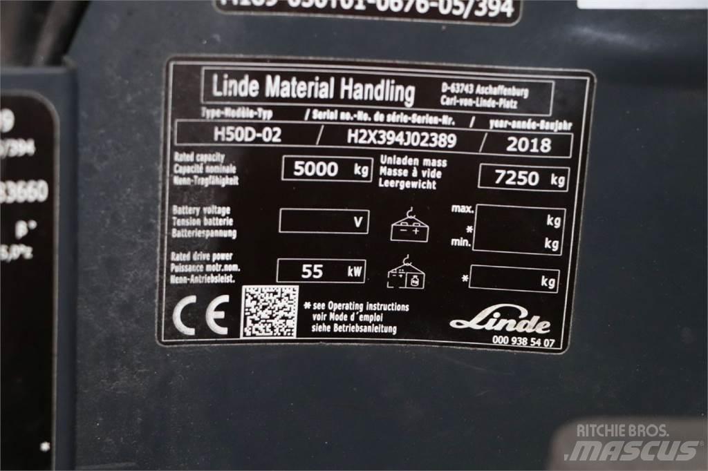 Linde H50D-02 Tehnika ar dīzeļa dzinēju
