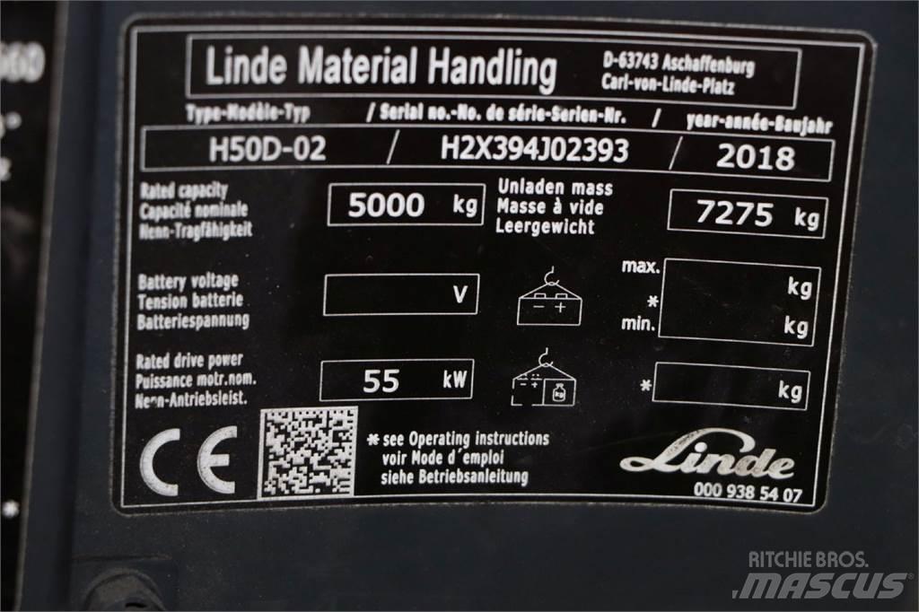 Linde H50D-02 Tehnika ar dīzeļa dzinēju