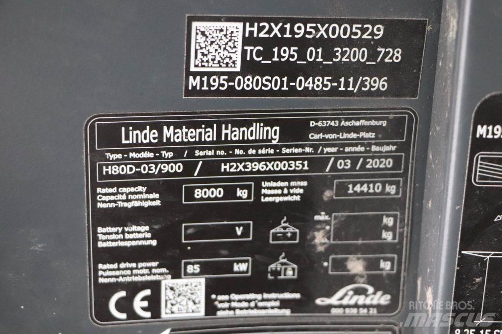 Linde H80D-03/900 Tehnika ar dīzeļa dzinēju