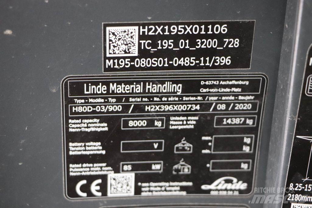 Linde H80D-03/900 Tehnika ar dīzeļa dzinēju