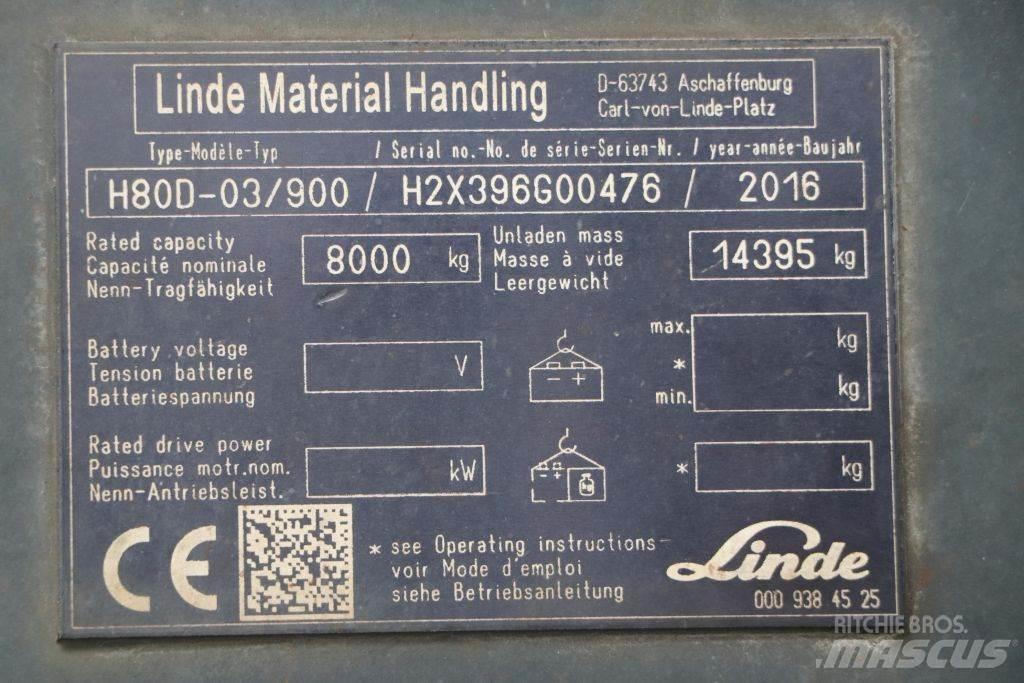 Linde H80D-03/900 Tehnika ar dīzeļa dzinēju