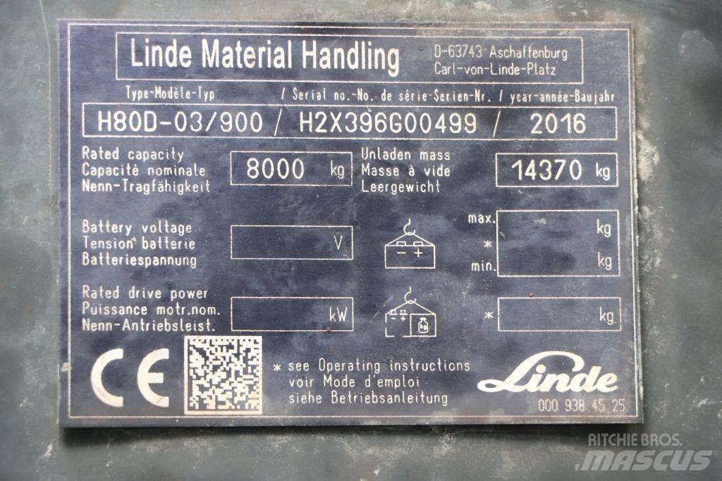 Linde H80D-03/900 Tehnika ar dīzeļa dzinēju
