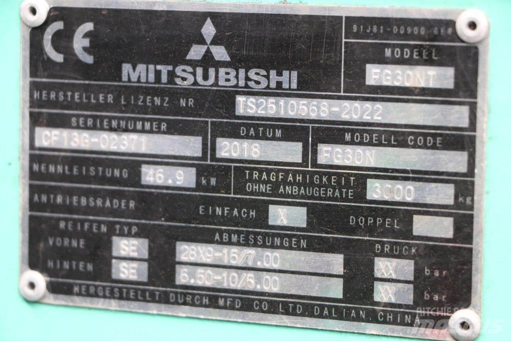 Mitsubishi FG30NT LPG tehnika