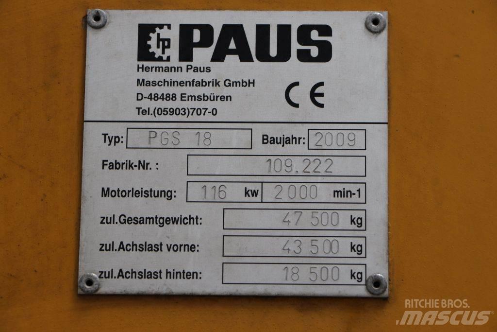 Paus PGS 18 Tehnika ar dīzeļa dzinēju