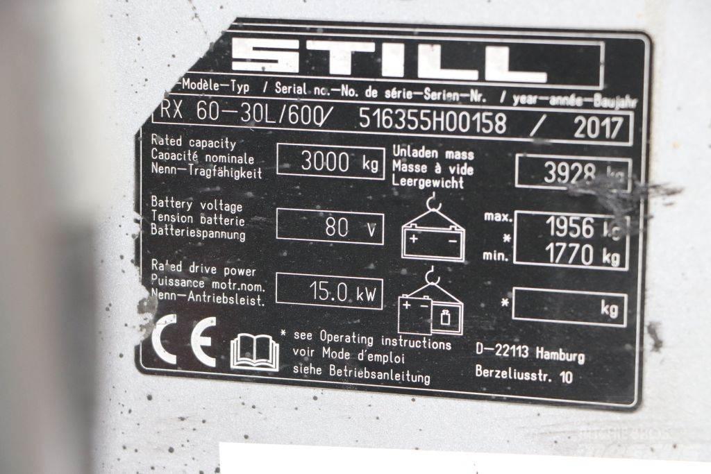 Still RX60-30L/600 Elektriskie iekrāvēji