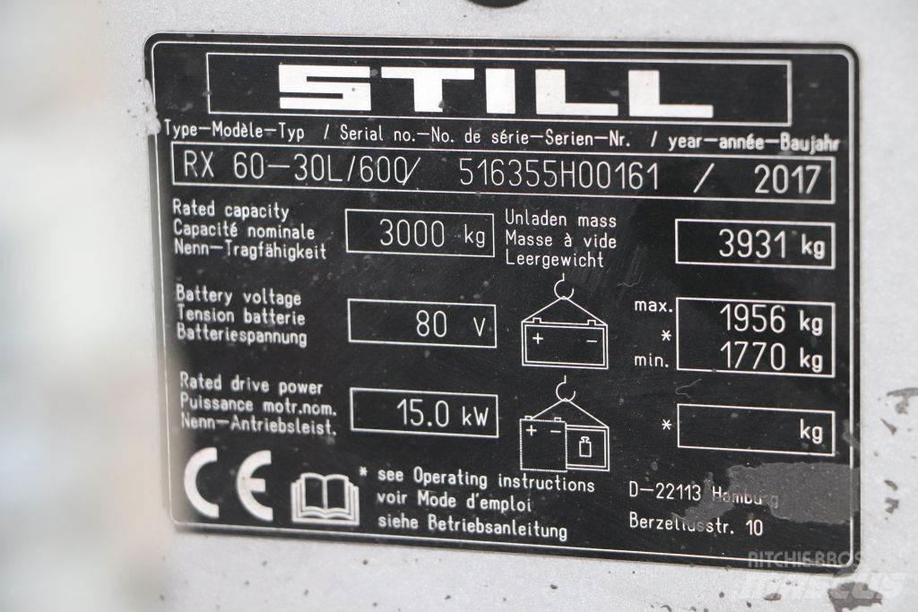 Still RX60-30L/600 Elektriskie iekrāvēji