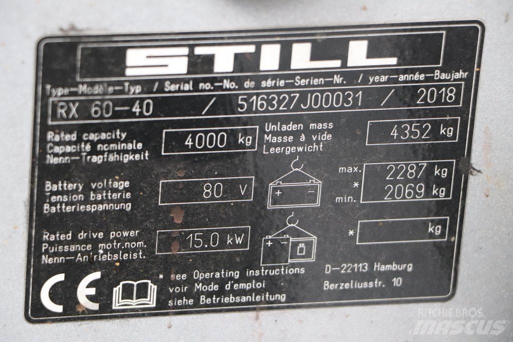 Still RX60-40 Elektriskie iekrāvēji