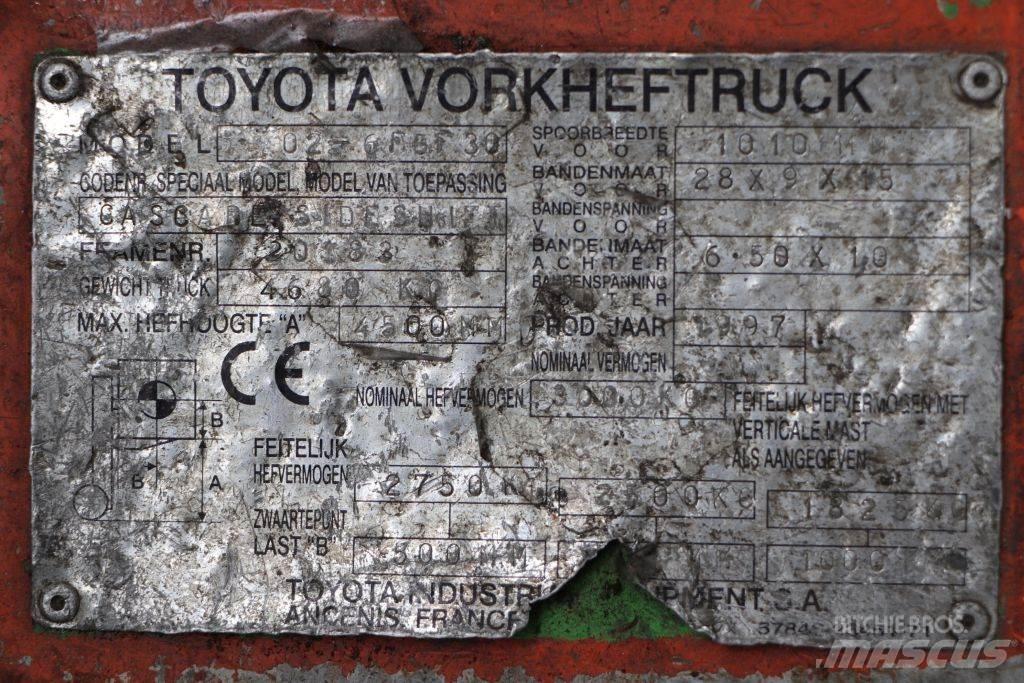 Toyota 02-6FGF30 LPG tehnika