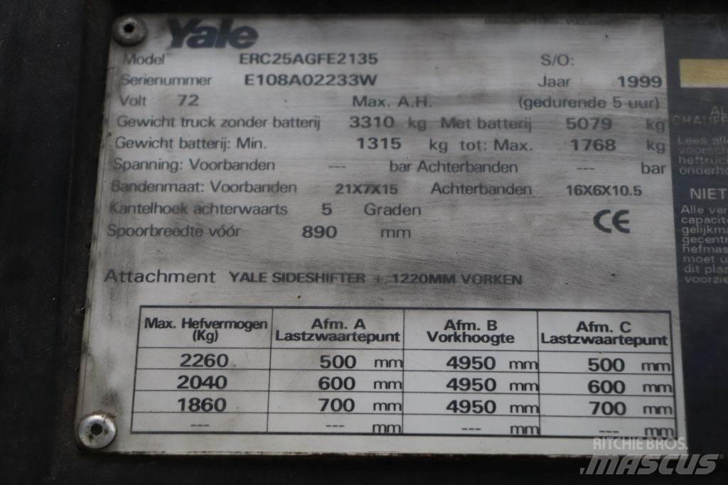 Yale ERC25AGF Elektriskie iekrāvēji