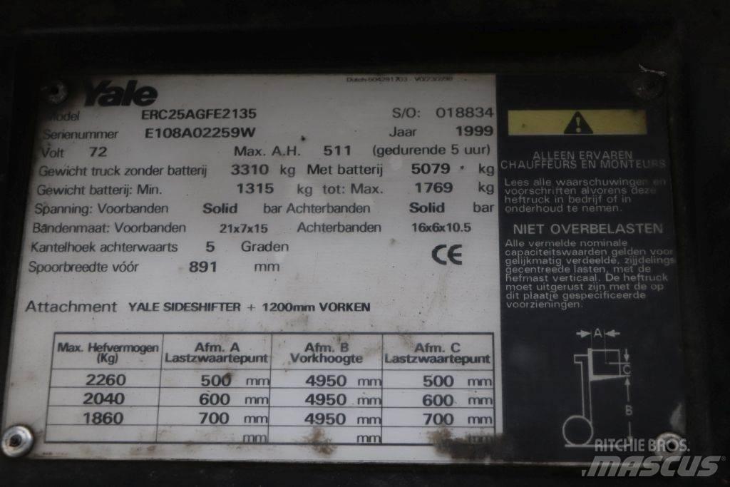 Yale ERC25AGF Elektriskie iekrāvēji