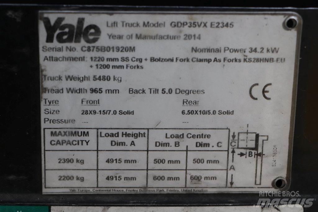 Yale GDP35VX Tehnika ar dīzeļa dzinēju