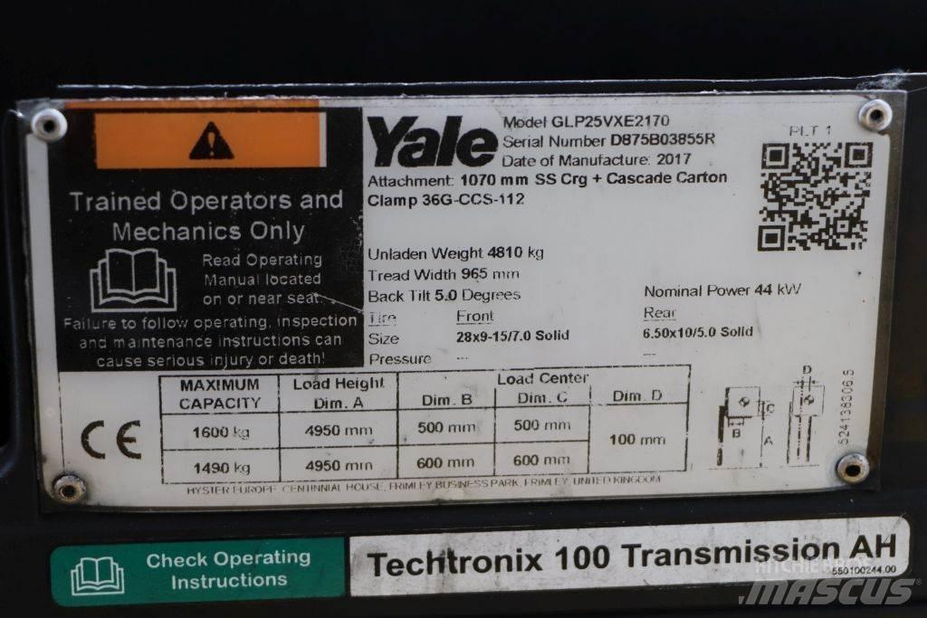 Yale GLP25VX LPG tehnika