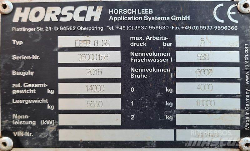 Horsch 8 GS Piekabināmie smidzinātāji(miglotāji)