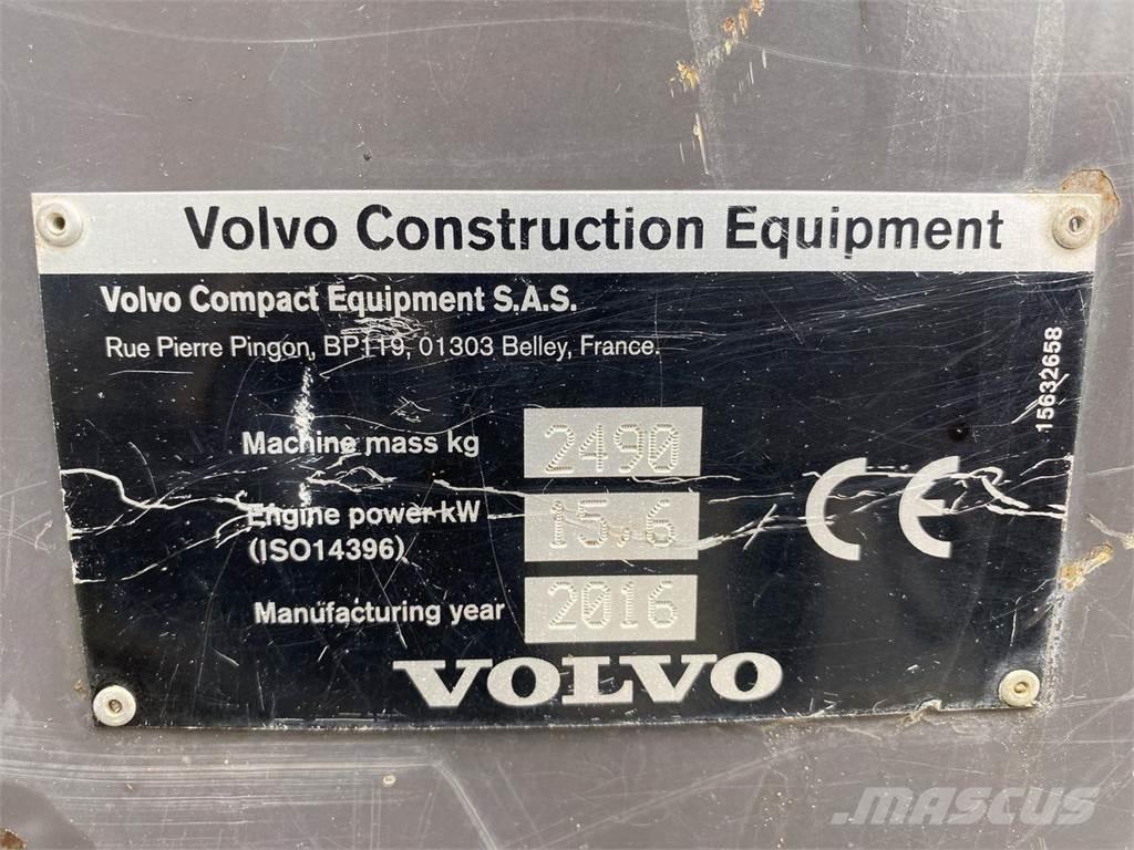 Volvo ECR25 Ekskavatori uz riteņiem