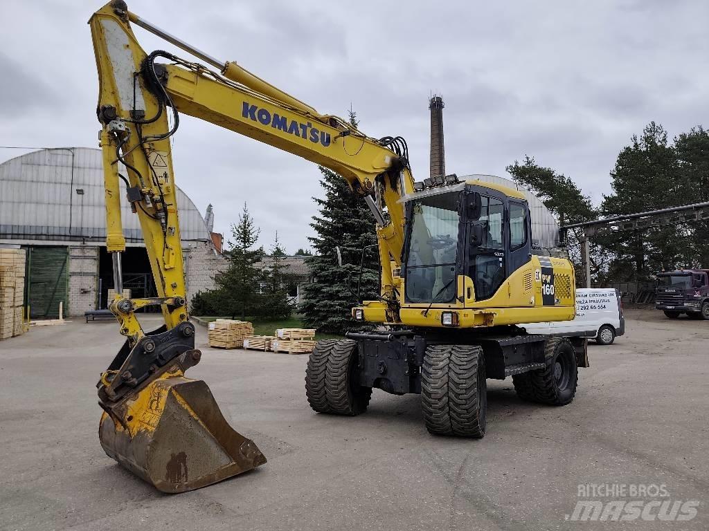 Komatsu PW 160-7E0 Ekskavatori uz riteņiem