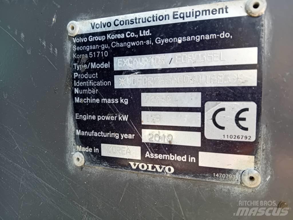 Volvo ECR 235 E Kāpurķēžu ekskavatori