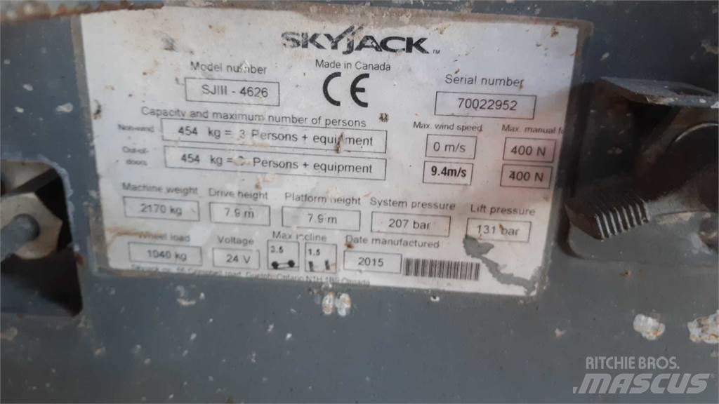 SkyJack SJIII4626 Šķerveida pacēlāji