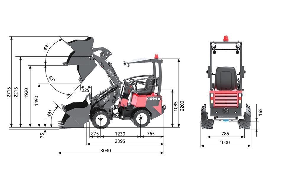 Kraft K160H Iekrāvēji uz riteņiem