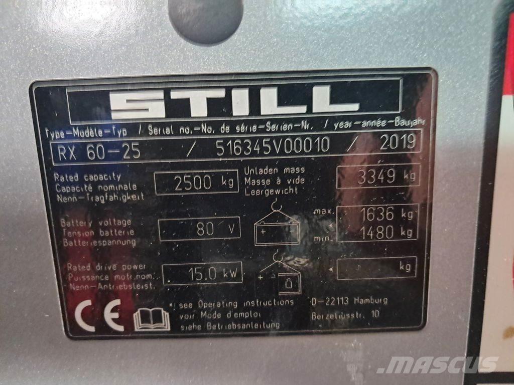 Still RX60-25 Elektriskie iekrāvēji