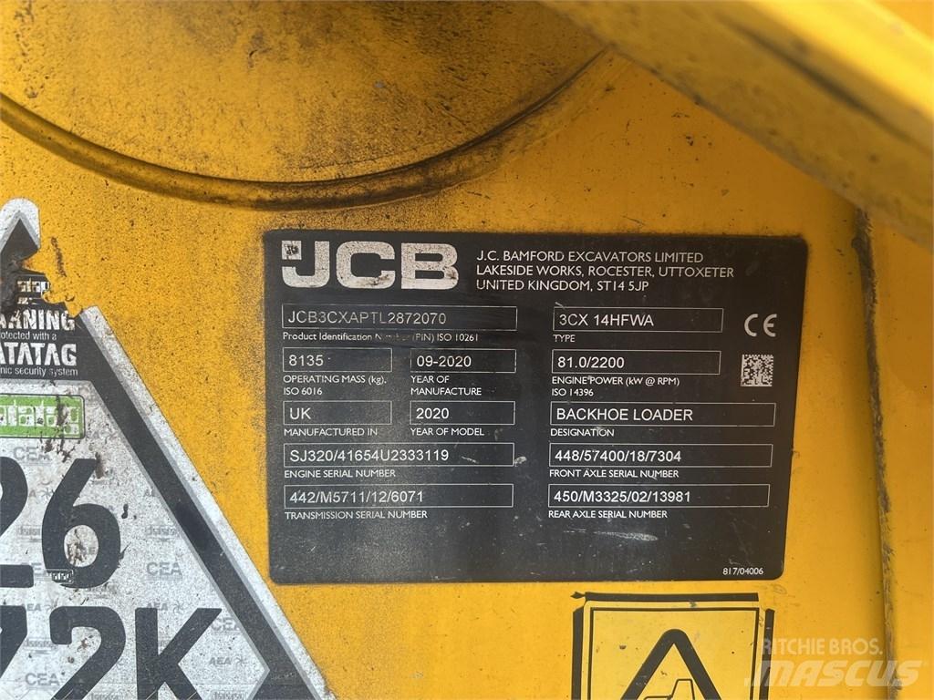 JCB 3 CX Ekskavatori-iekrāvēji