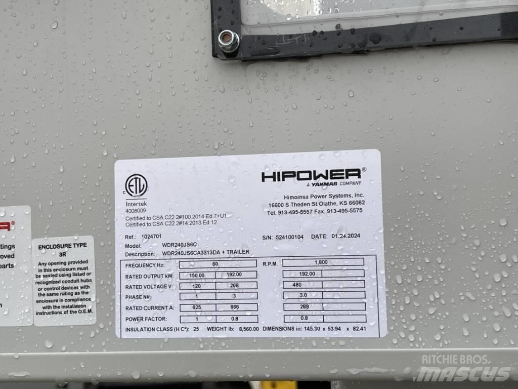 Hipower HRJW-240 Dīzeļģeneratori
