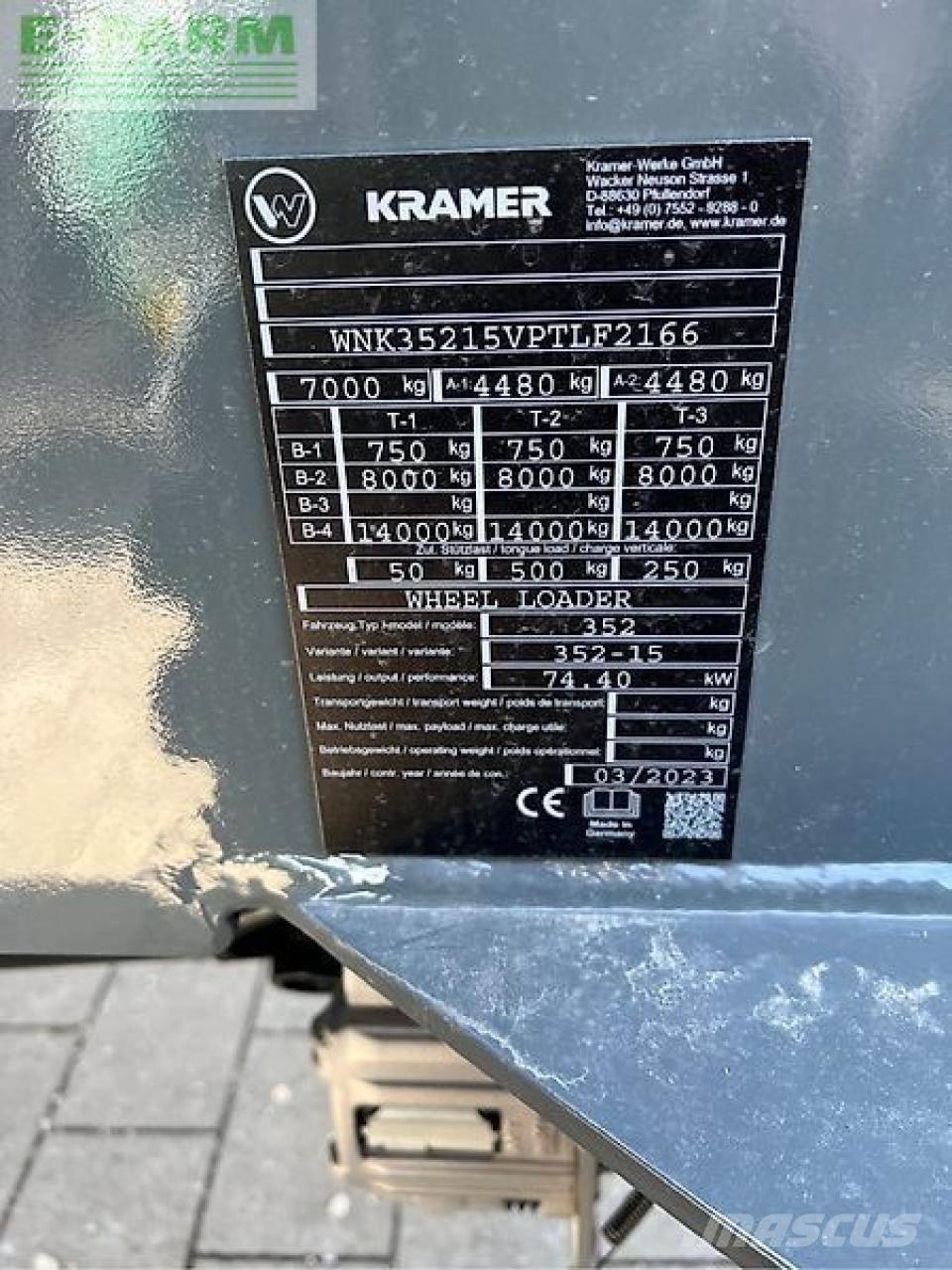 Kramer kl35.8t Lauksaimniecības pacēlāji